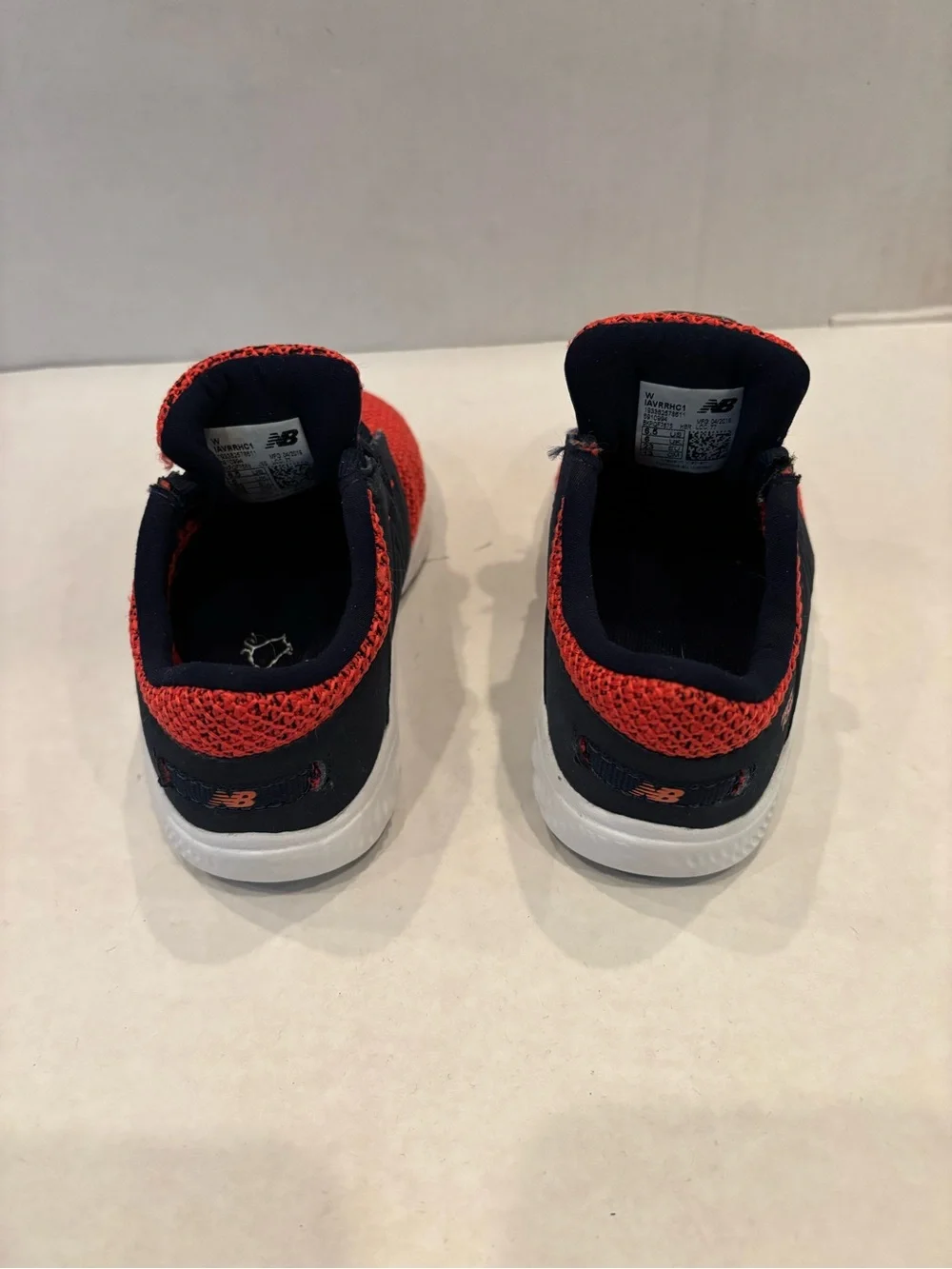 New Balance Kids Red and Black Lightweight Slip-On Sneakers